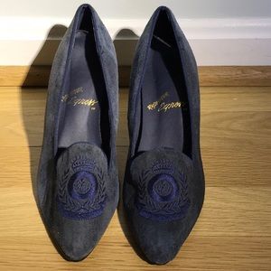 Rush Hour Express Vintage Blue Suede Shoes 1980s